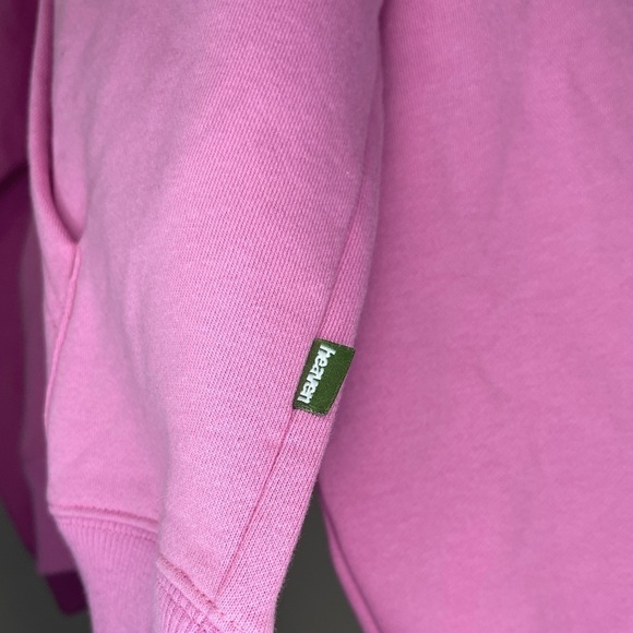 Heaven by Marc Jacobs Pink Hoodie Size M Unisex Graphic Stitch Logo Sweatshirt - Picture 6 of 6